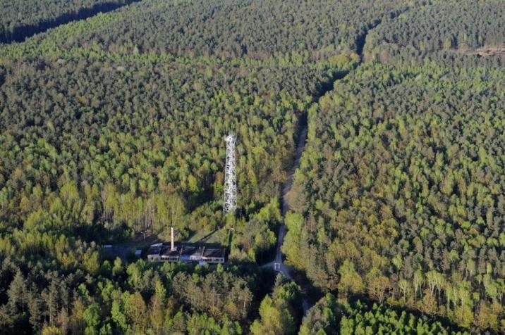 Dostrzegalnia przeciwpożarowa w lesie, fot. Kamil Kubicki, Nadleśnictwo Barycz